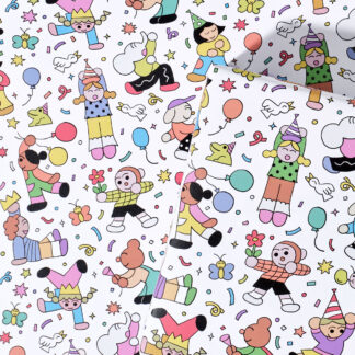 Dance Party Kids Wrapping Paper