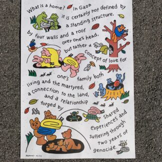 'GIVE WARMTH TO GAZA' Winter Poster fundraiser